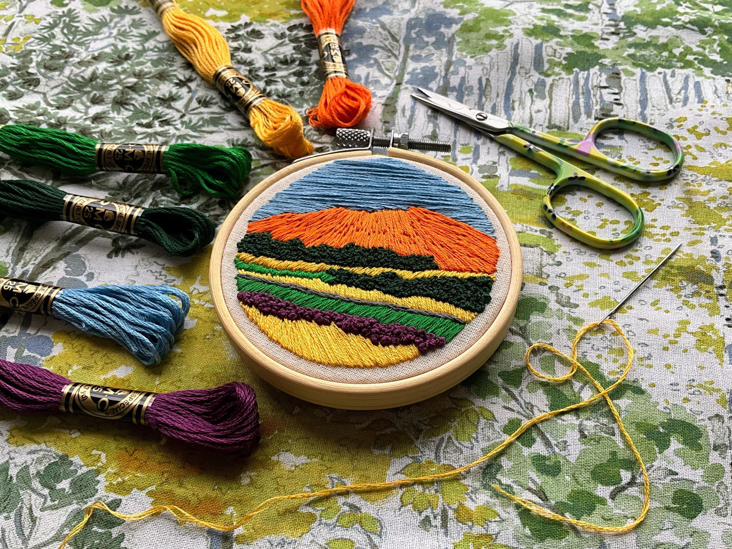 Orange Munro - HAND EMBROIDERY PATTERN digital pdf