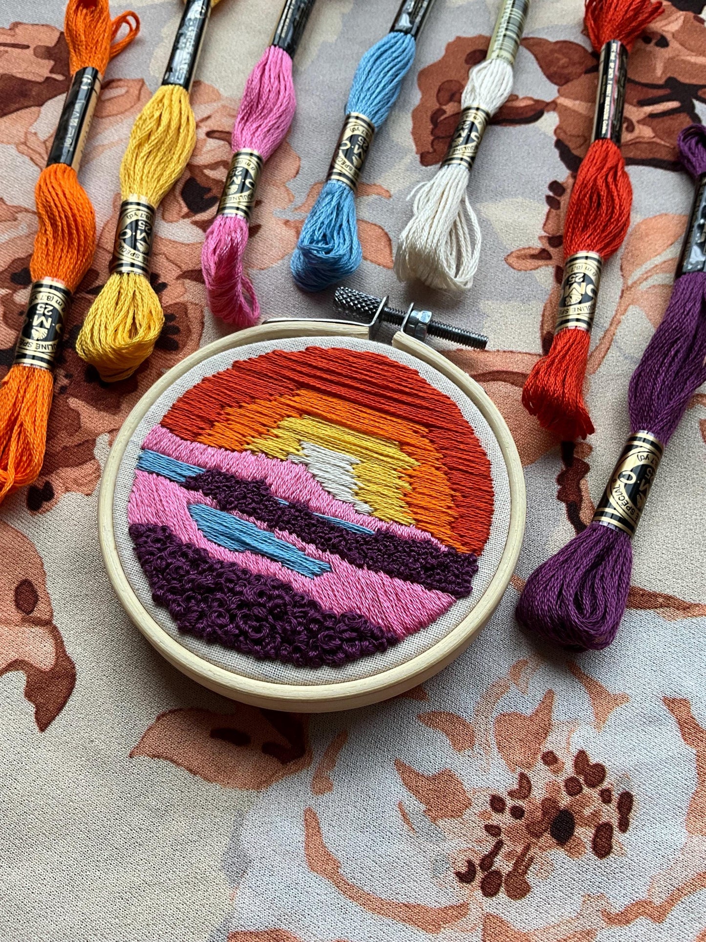 Scottish Landscapes 5 pattern discount - HAND EMBROIDERY PATTERN bundle digital pdf