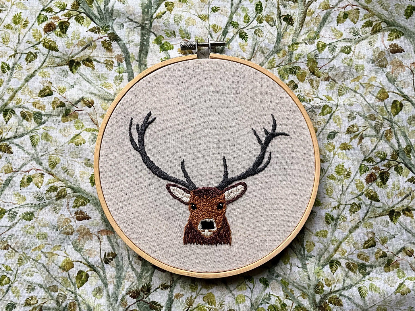 Scottish Red Deer Stag - HAND EMBROIDERY PATTERN digital pdf