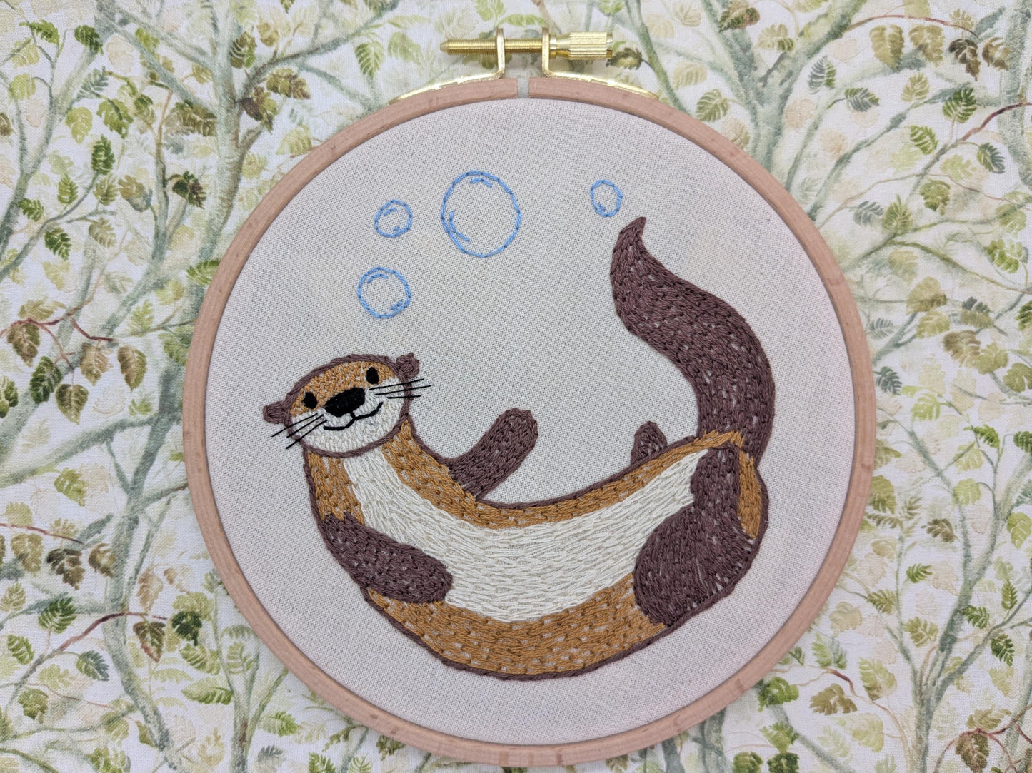 River Sea Otter - HAND EMBROIDERY KIT - Scottish Creatures Collection