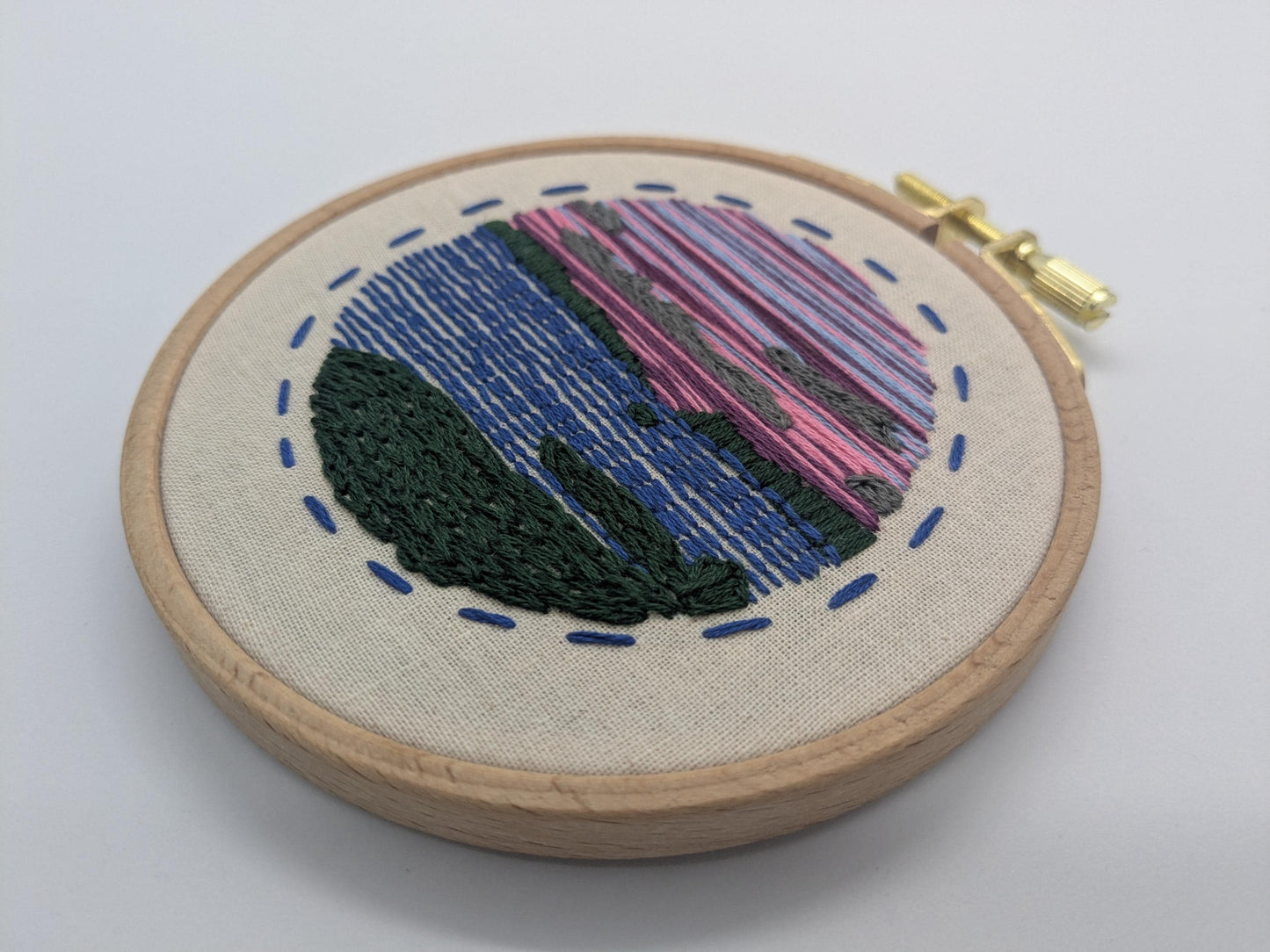 Loch Sunset - HAND EMBROIDERY KIT - Lake - Scottish Landscapes Collection