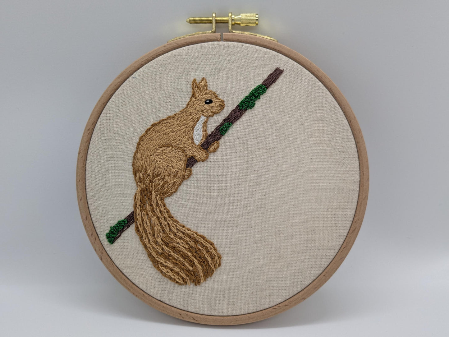 Red Squirrel - HAND EMBROIDERY KIT - Scottish Creatures Collection