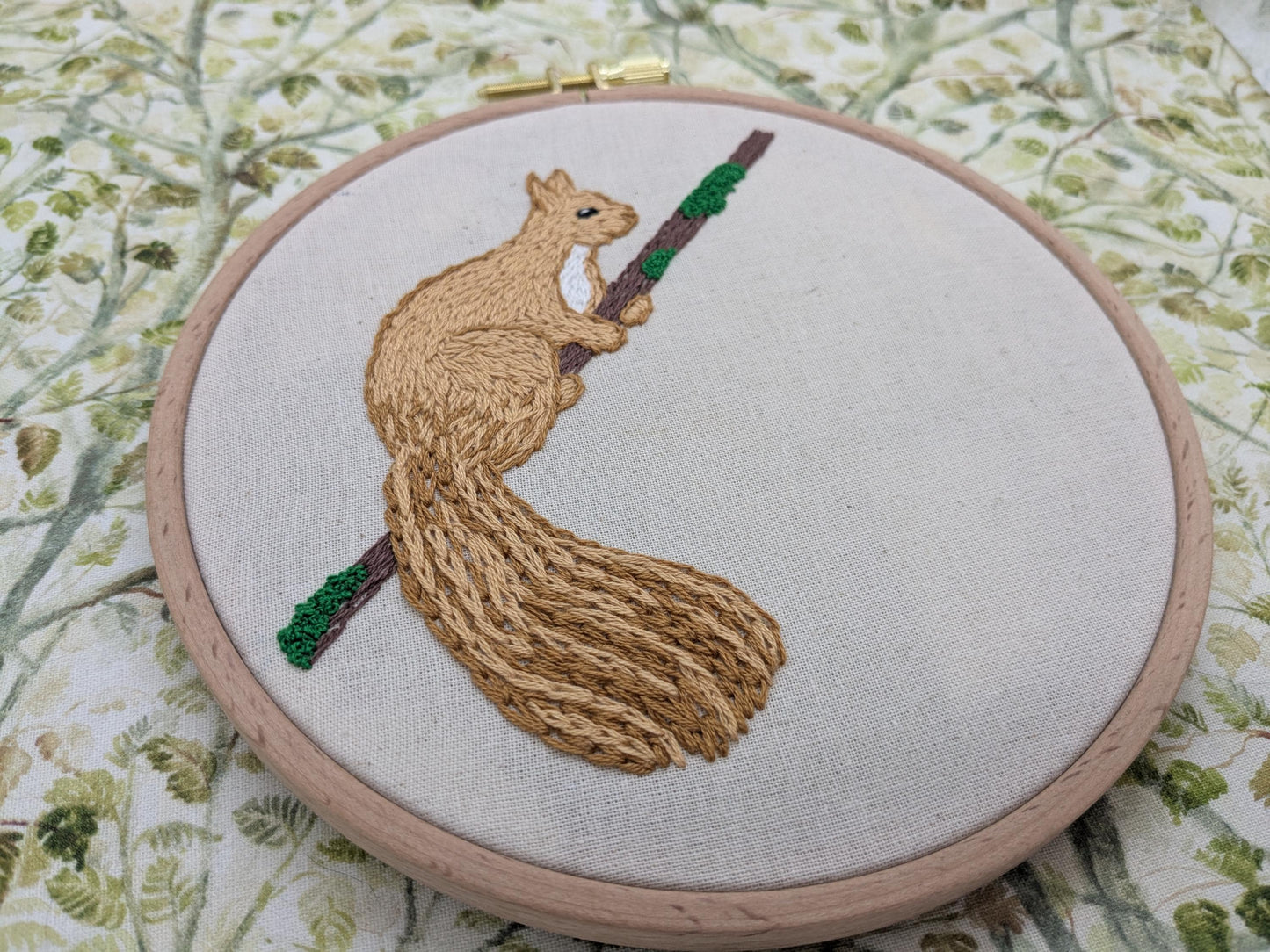 Red Squirrel - HAND EMBROIDERY KIT - Scottish Creatures Collection
