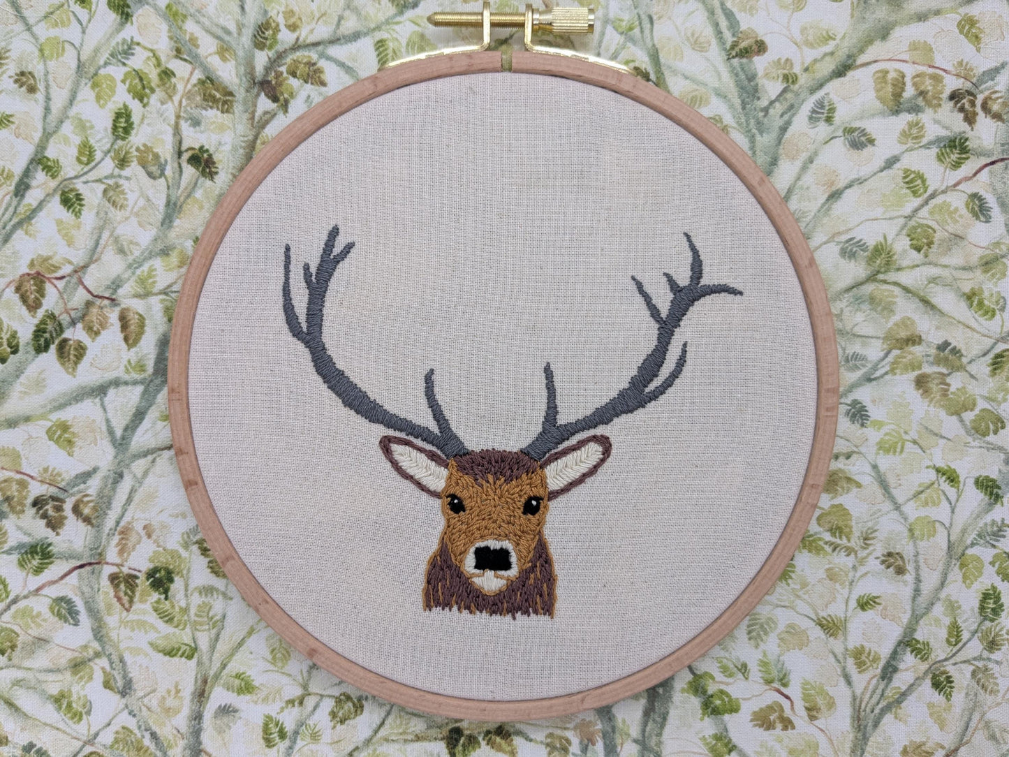 Scottish Red Deer Stag - HAND EMBROIDERY KIT - Scottish Creatures Collection
