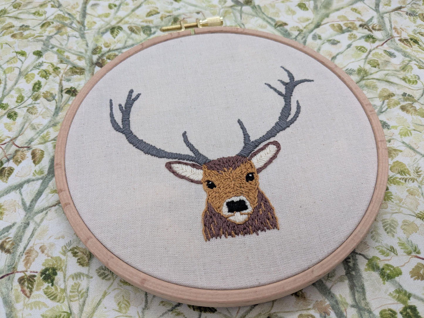 Scottish Red Deer Stag - HAND EMBROIDERY KIT - Scottish Creatures Collection