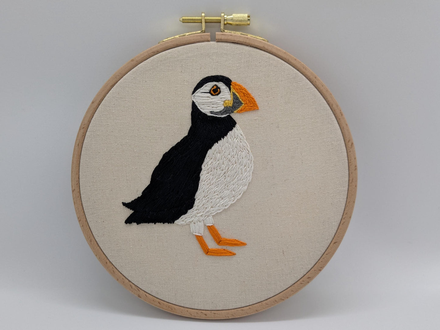 Finaly the Puffin - HAND EMBROIDERY KIT - Scottish Creatures Collection