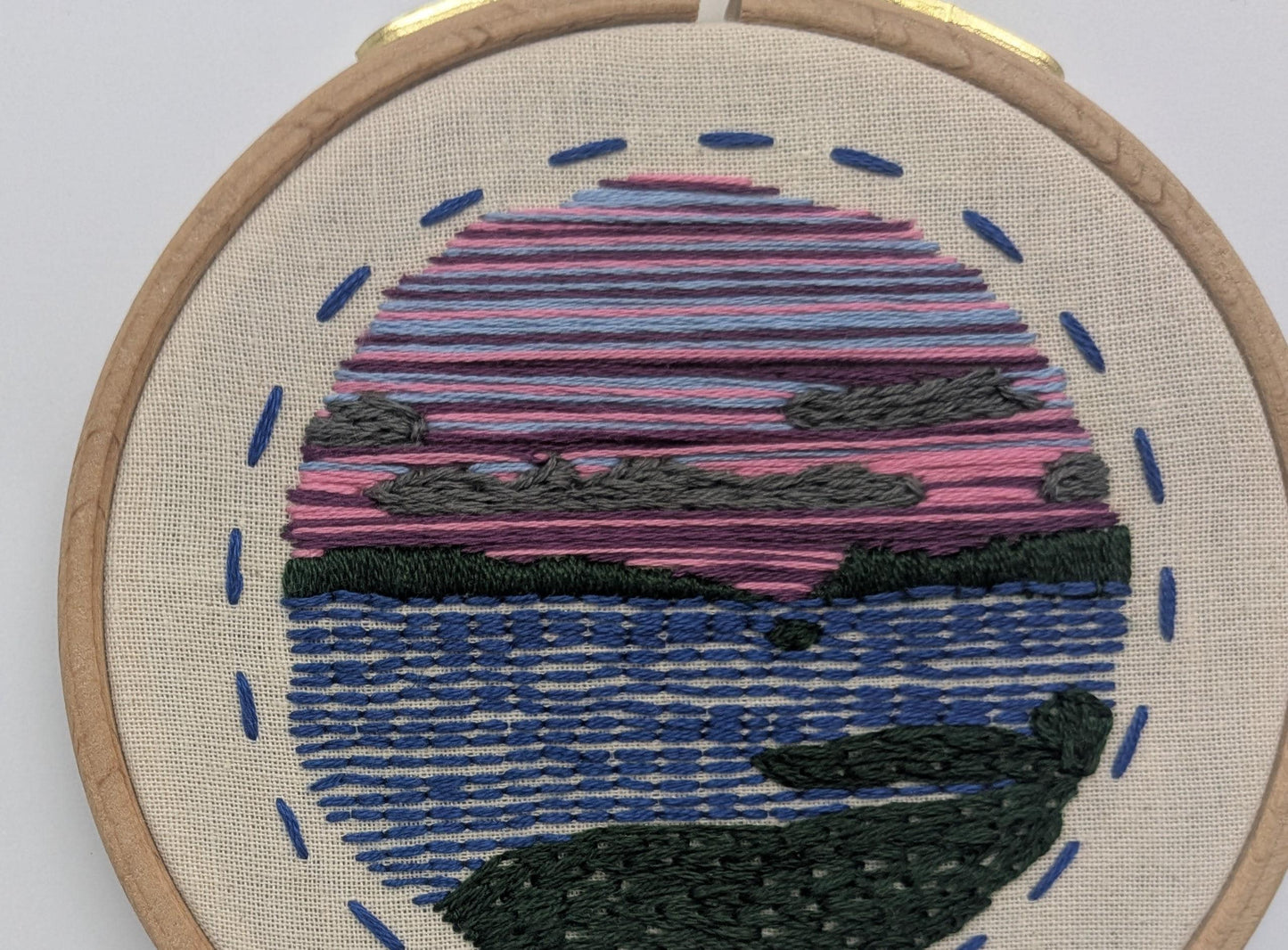 Loch Sunset - HAND EMBROIDERY KIT - Lake - Scottish Landscapes Collection