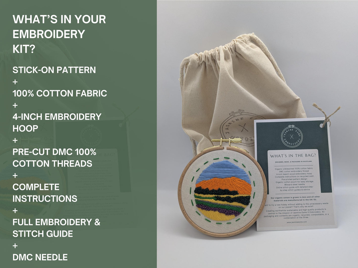 Highland Munro- HAND EMBROIDERY KIT - Mountain - Scottish Landscapes Collection