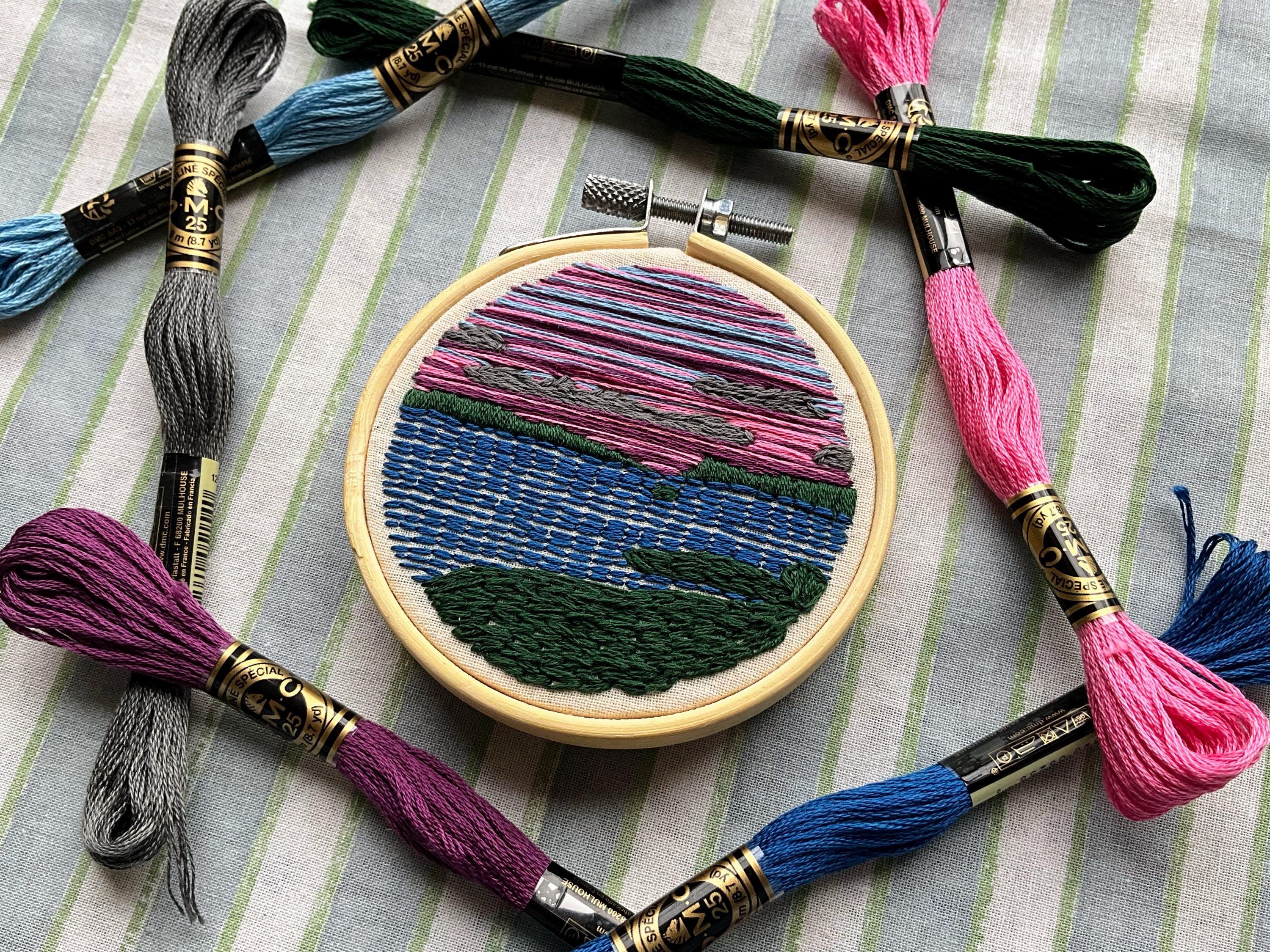 Sunset over Loch pdf pattern