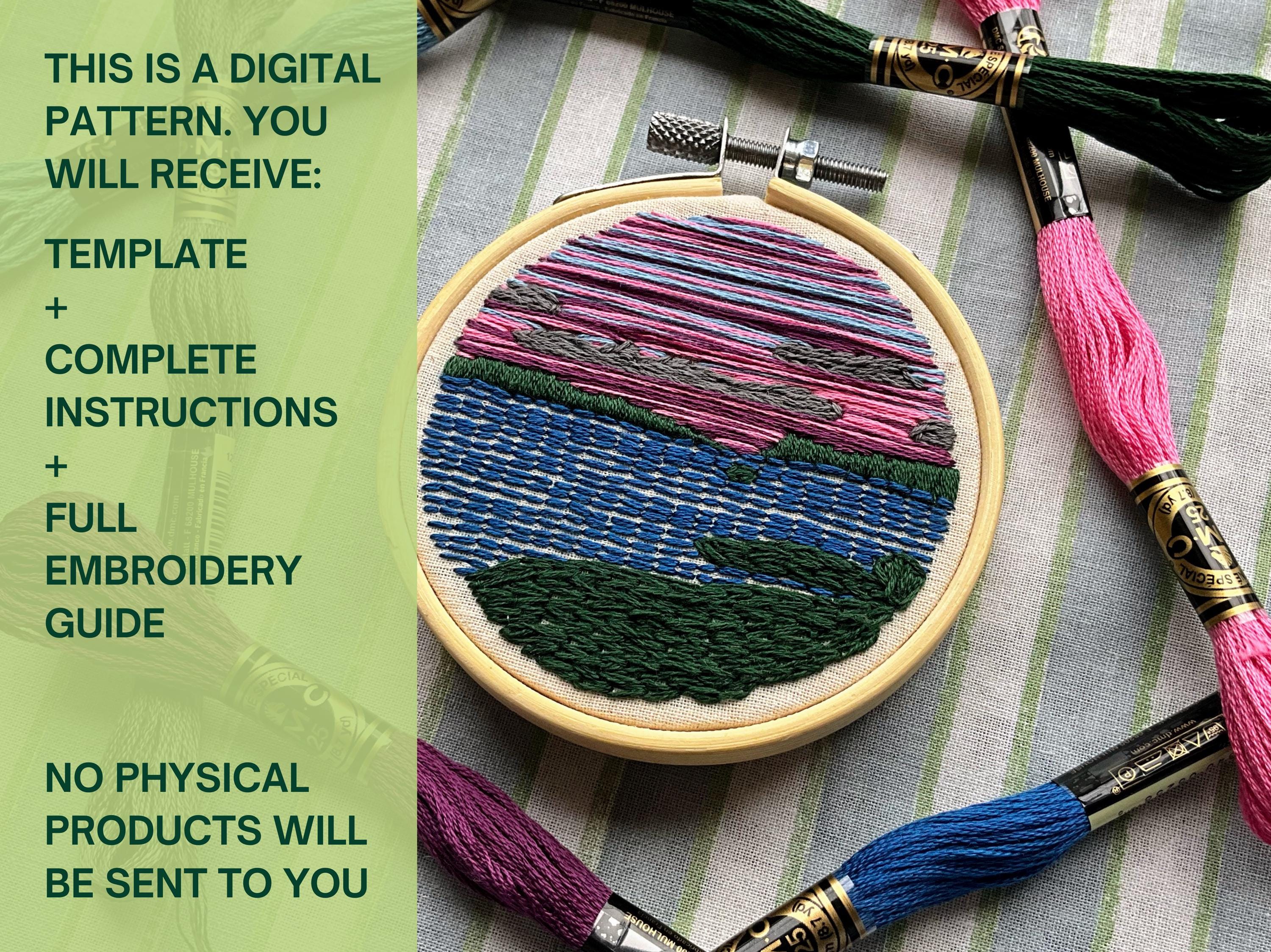 Sunset over Loch pdf pattern