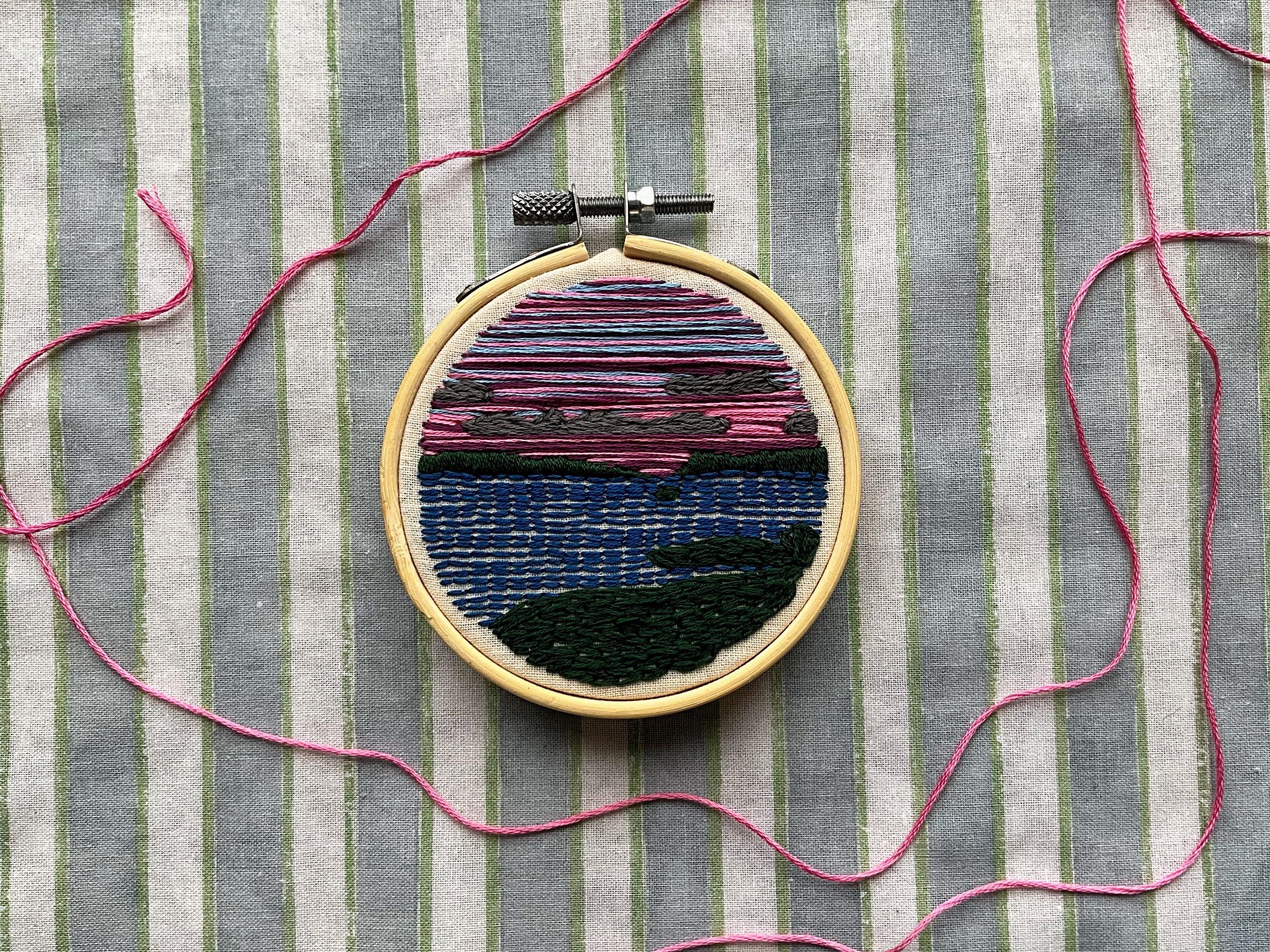 Sunset over Loch pdf pattern