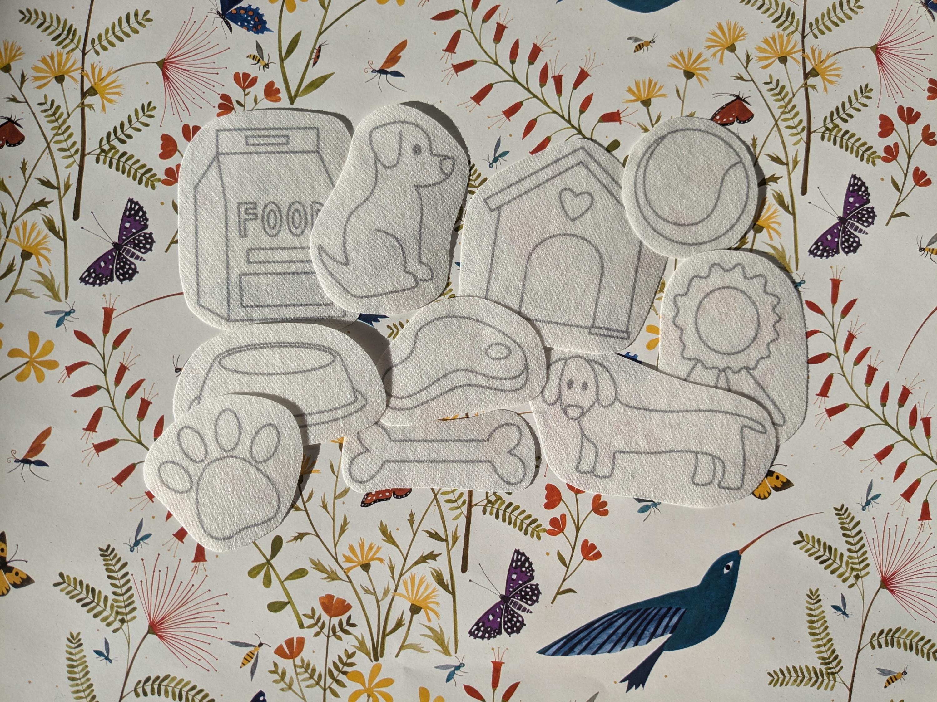 Dog Best Friend Embroidery Stickers