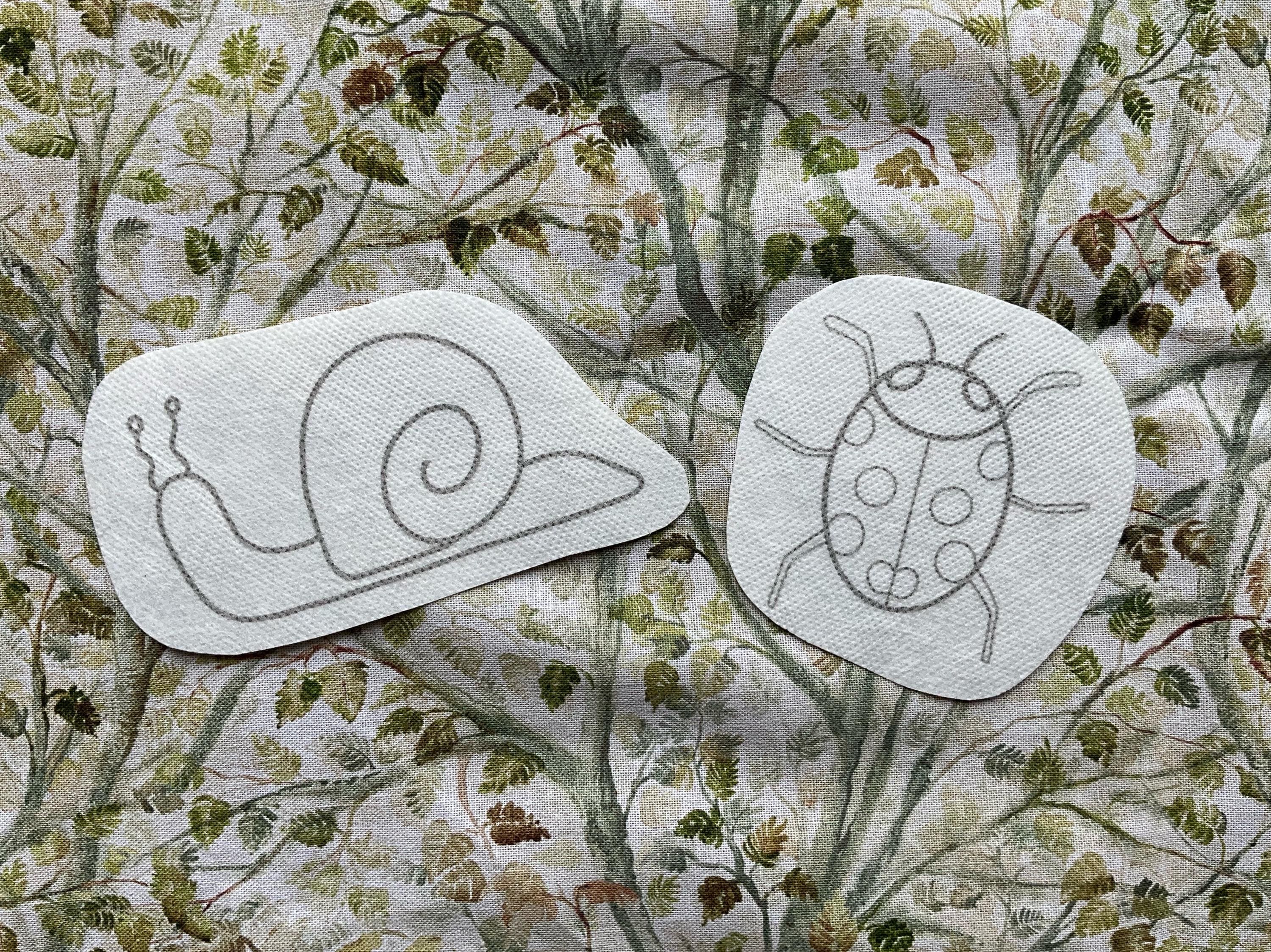 Garden Bugs Embroidery Stickers