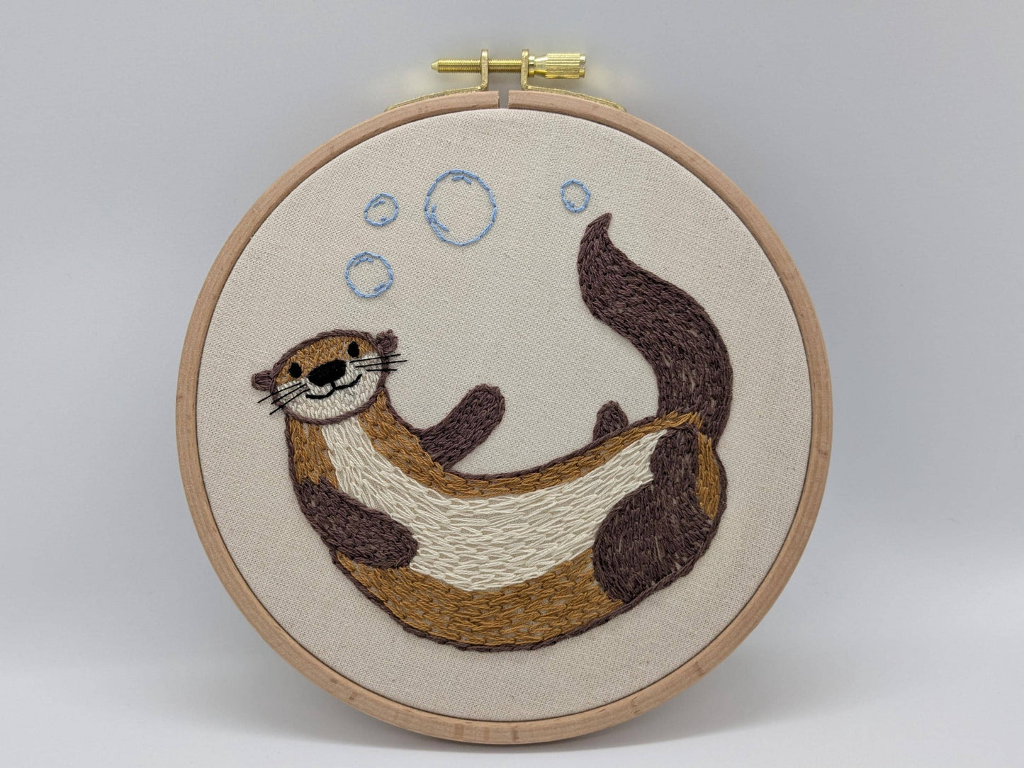 River Sea Otter - HAND EMBROIDERY KIT - Scottish Creatures Collection