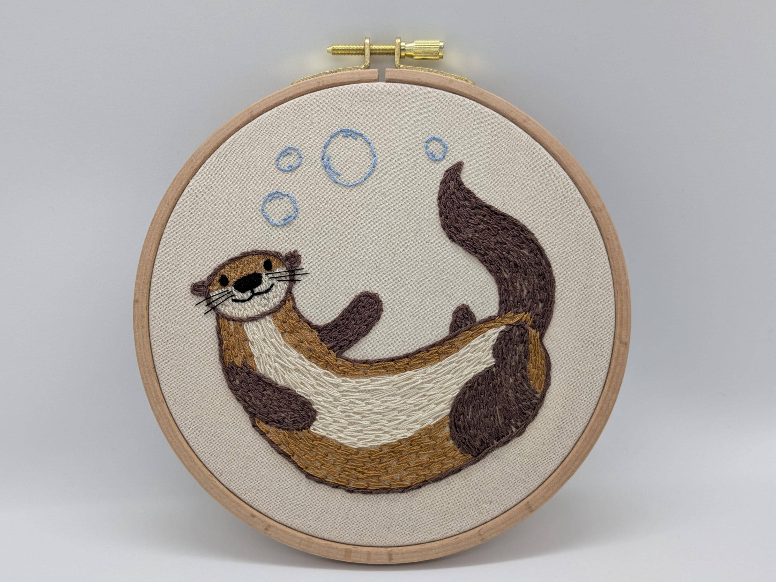 River Sea Otter Embroidery Kit