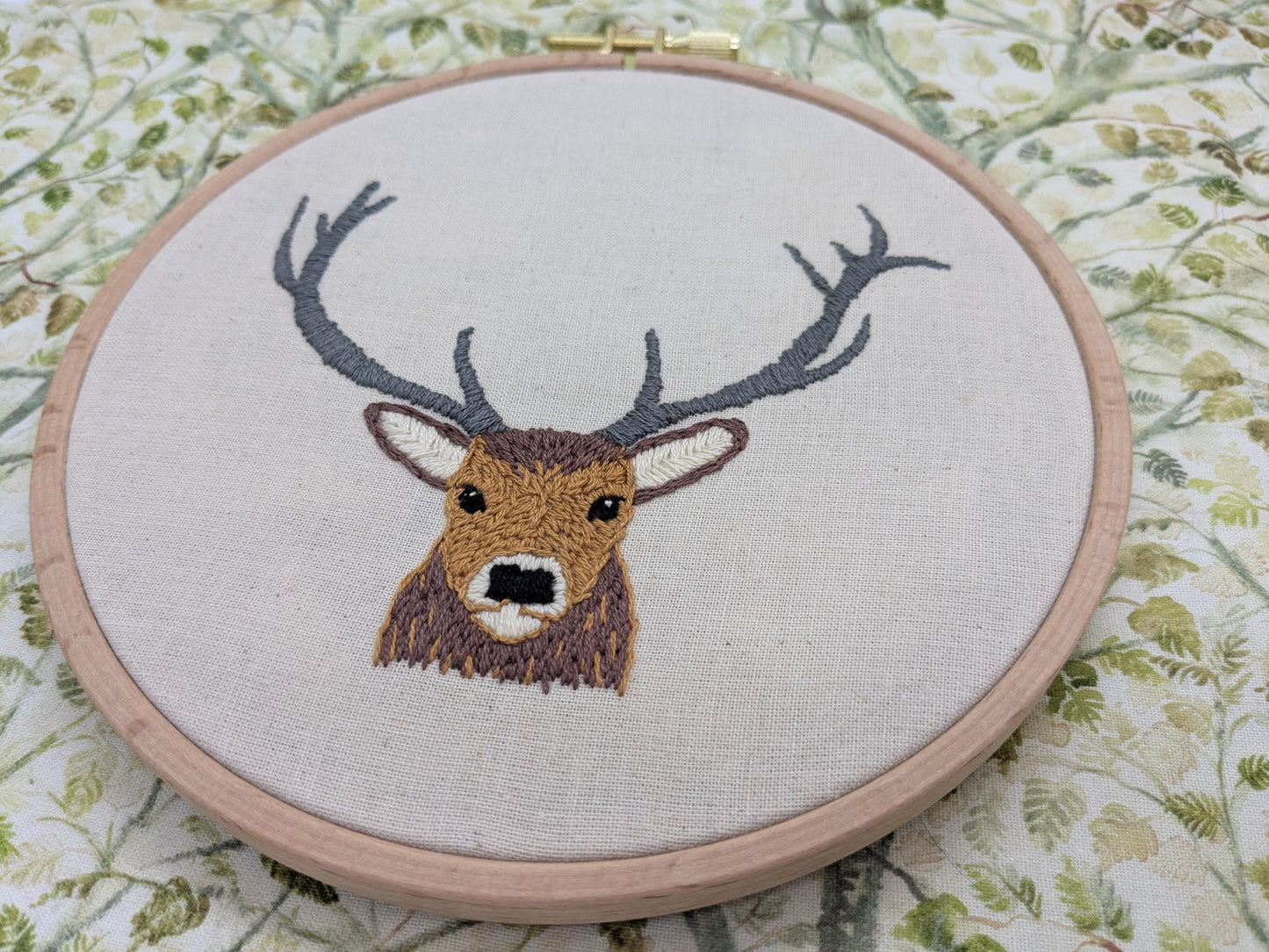 Scottish Red Deer Stag - HAND EMBROIDERY KIT - Scottish Creatures Collection