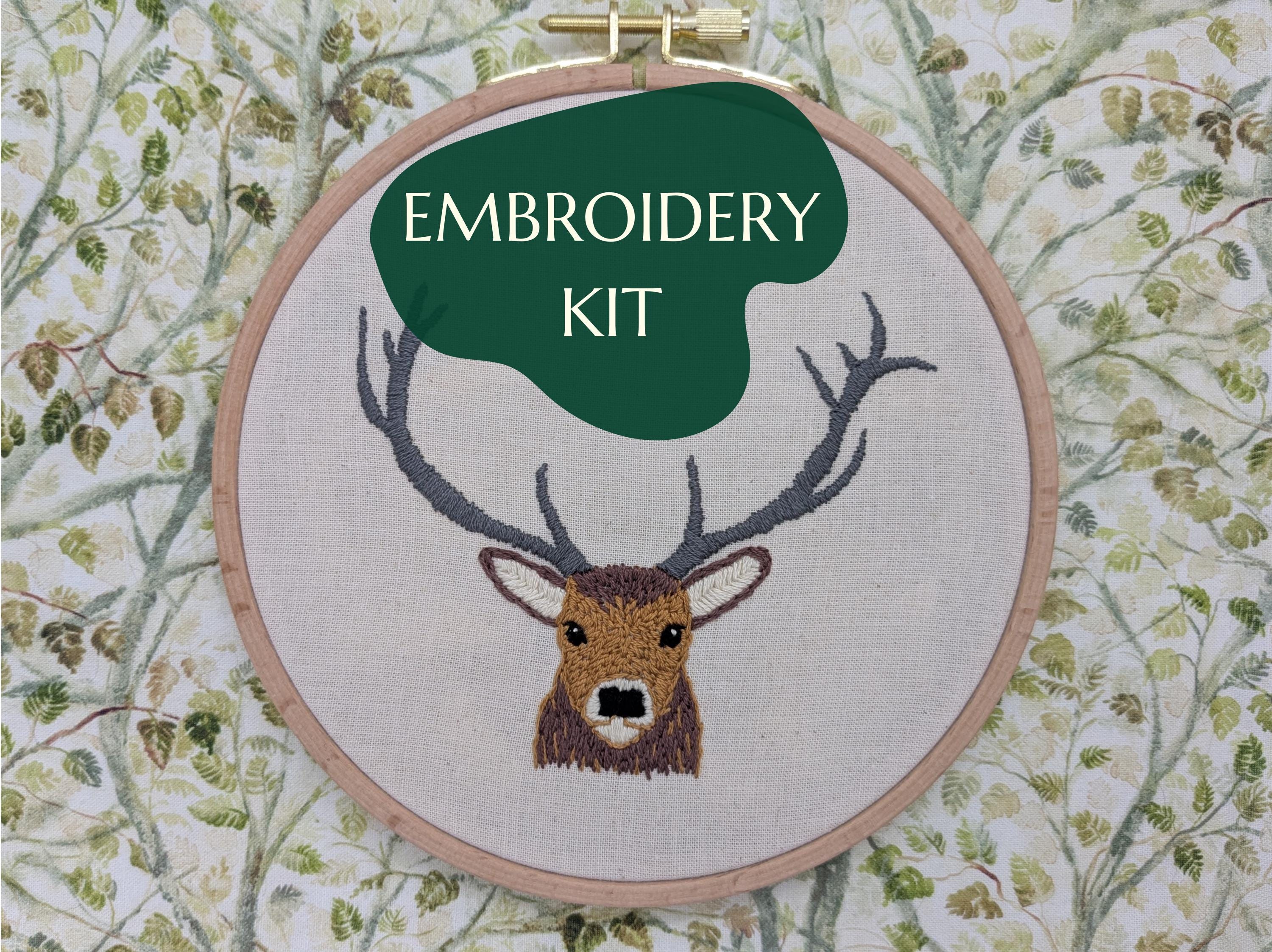 Scottish Red Stag Embroidery Kit