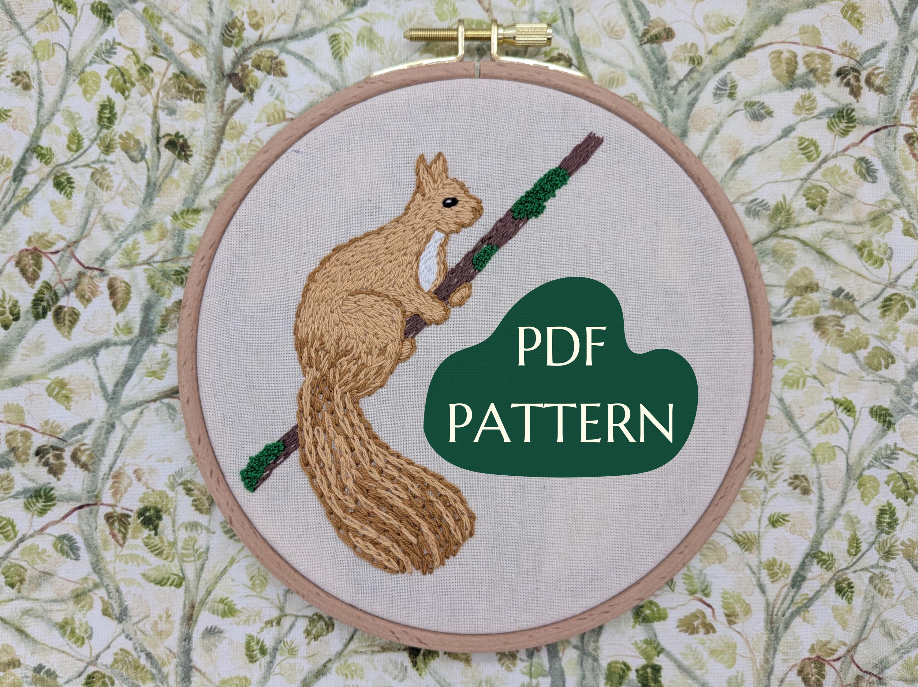 Skye the Red Squirrel pdf pattern