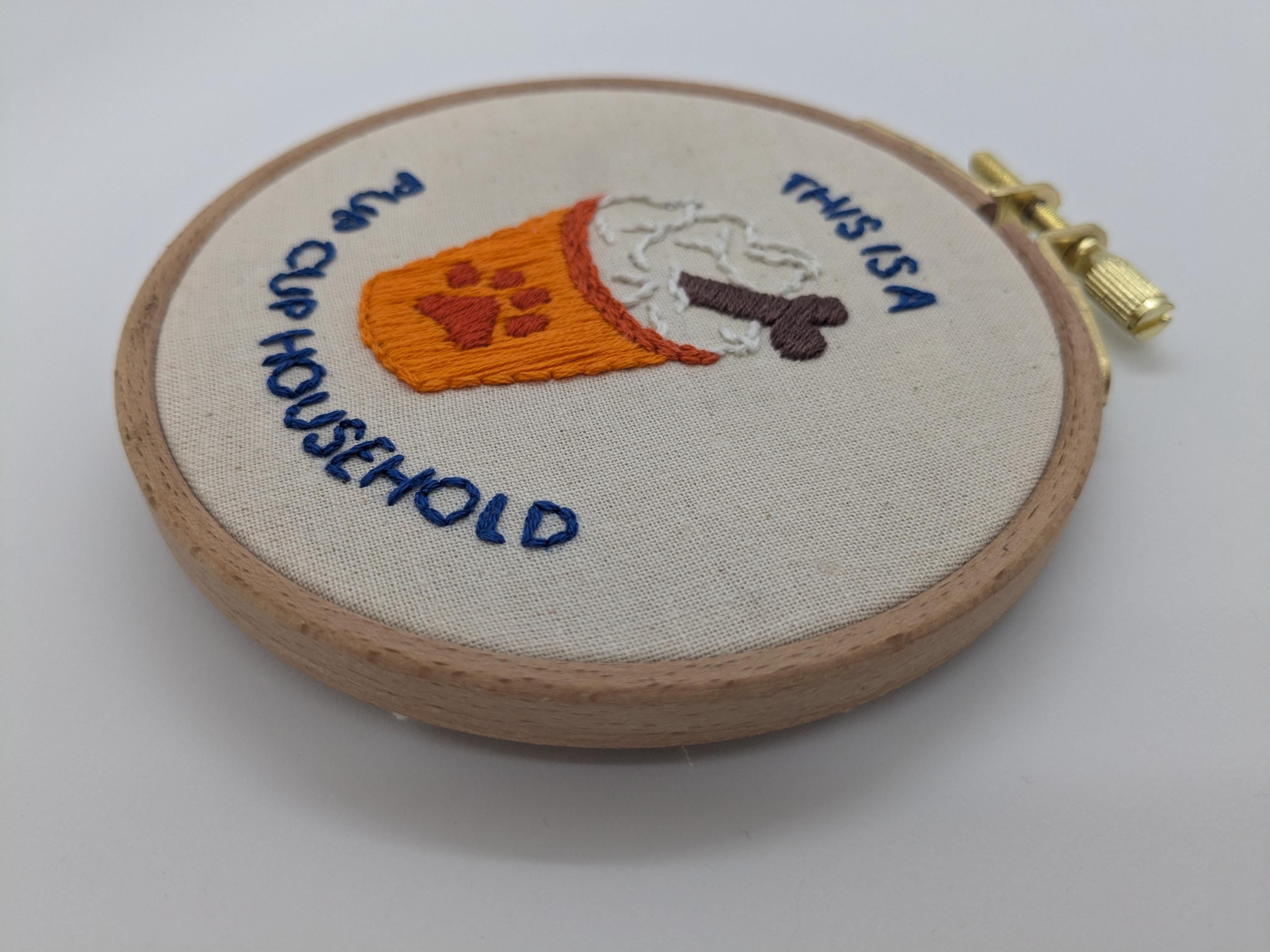 Pup Cup Puppuccino Embroidery Kit