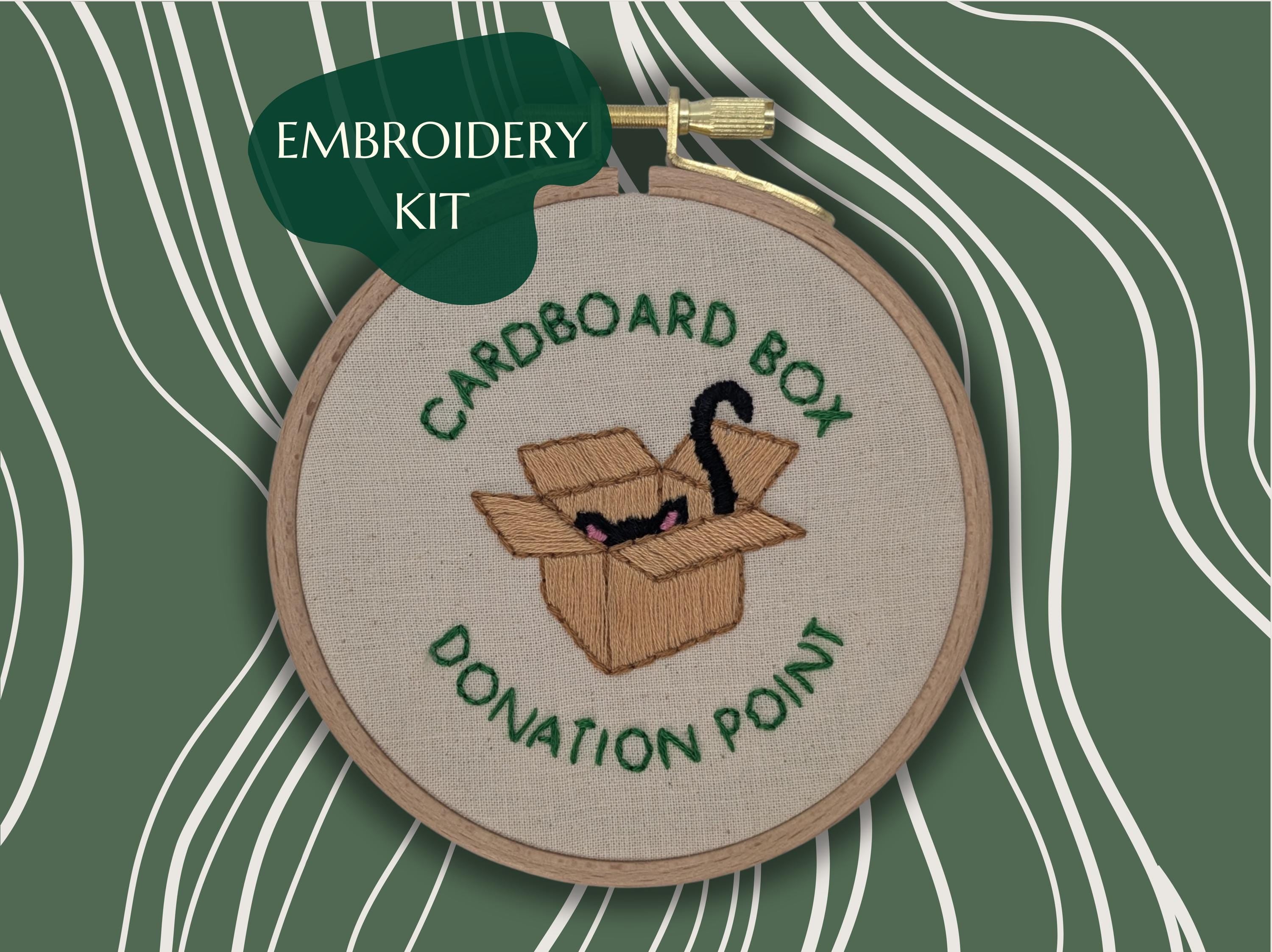 Cute Cat Embroidery Kit