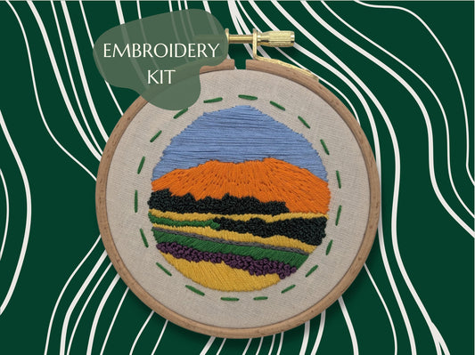 Highland Munro- HAND EMBROIDERY KIT - Mountain - Scottish Landscapes Collection