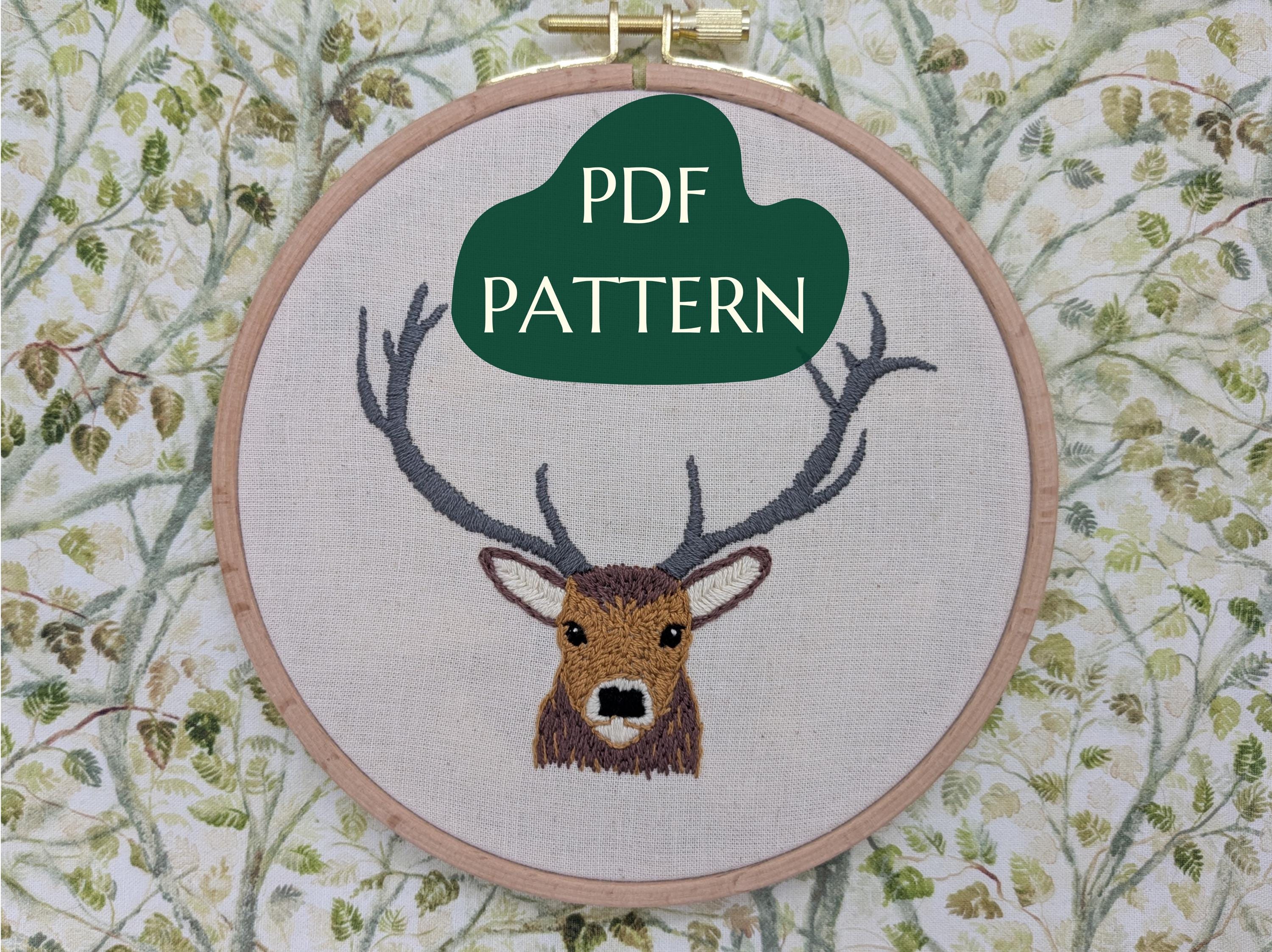 Scottish Red Deer Stag pdf pattern