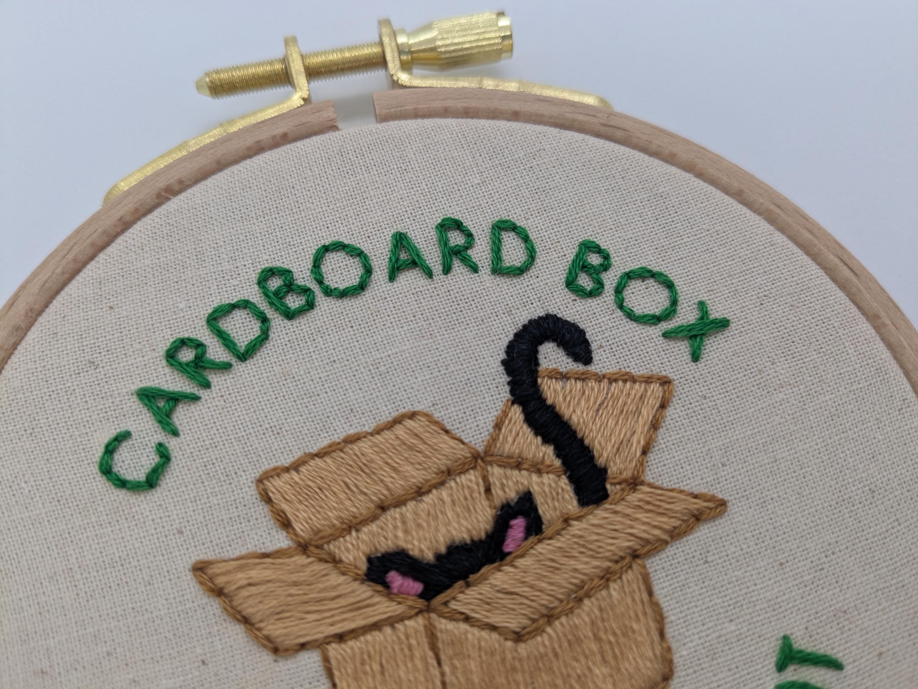 Cute Cat Embroidery Kit