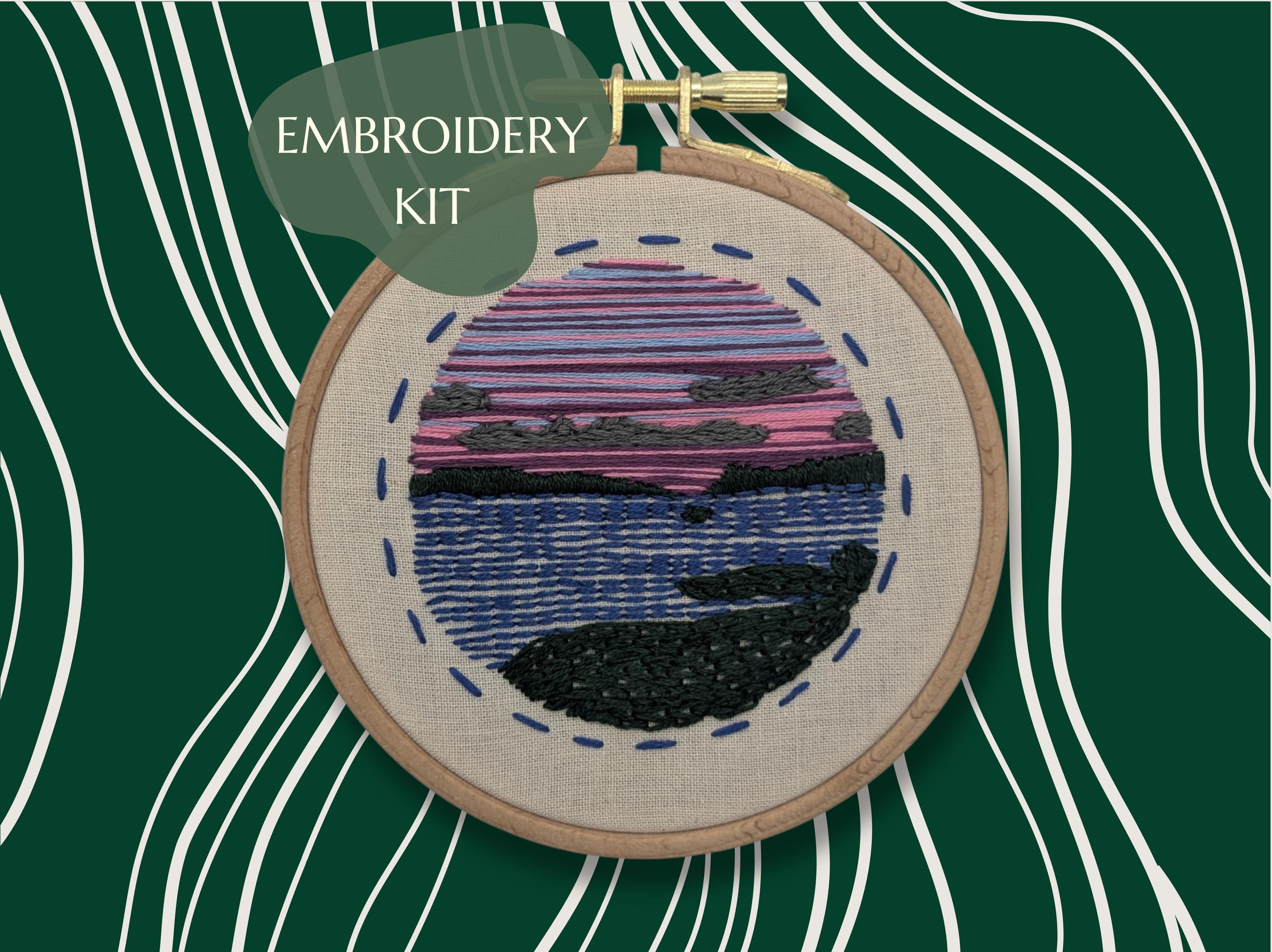 Loch at Sunset Embroidery Kit